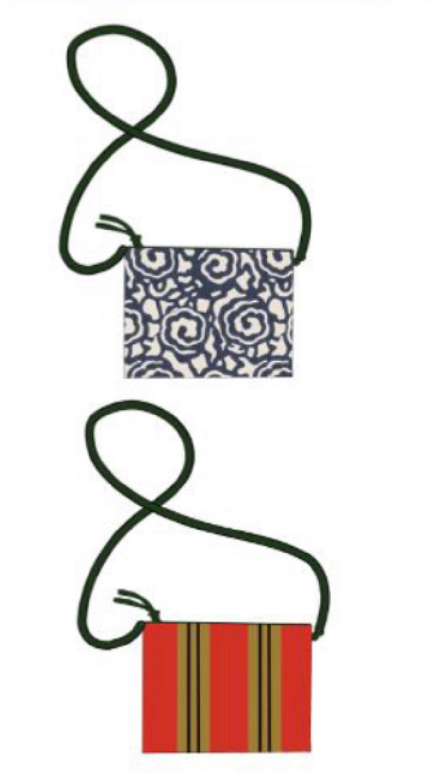 Pochette Canvas Black Spiral