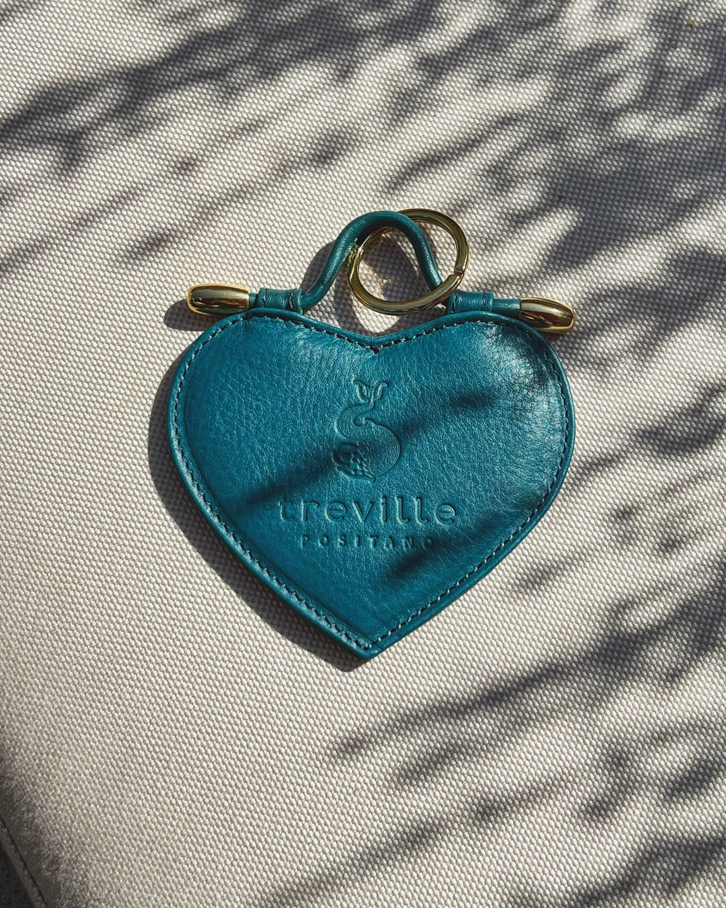 Leather Keychain Treville Logo