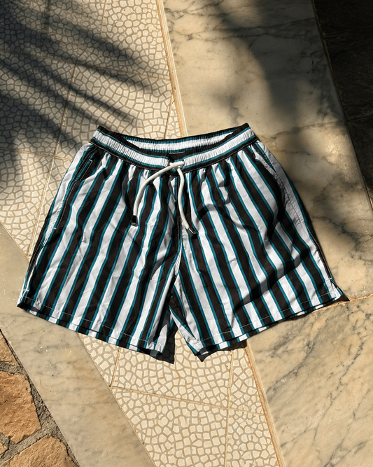 Striped Swim Shorts - Camiceria Sannino x Treville Positano