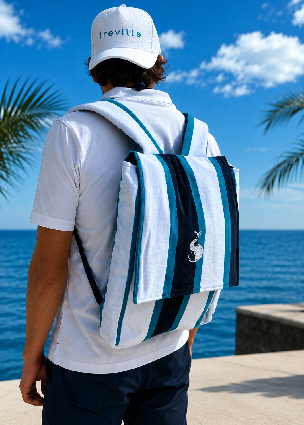 Treville Striped Backpack