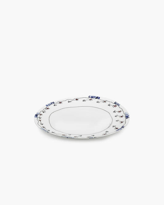 Dinner plate Anemone milk Midnight Flowers - Set of 2