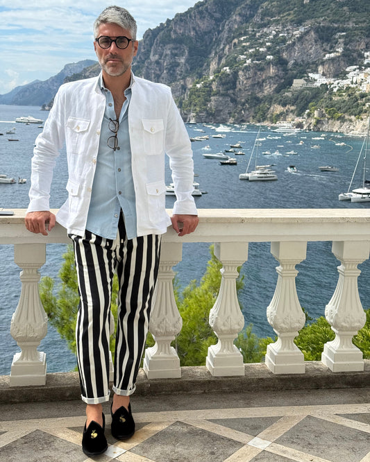 Striped Trousers - Ferrante Sartoriale x Villa Treville