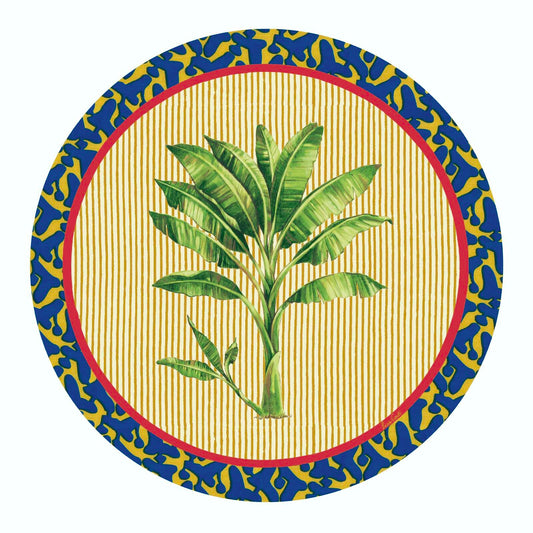 Lisa Corti Placemat Yellow Blue