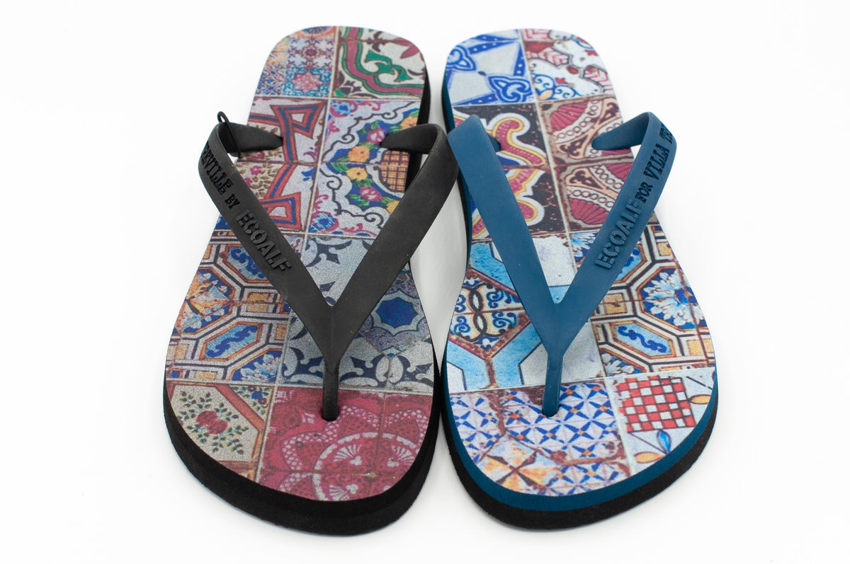 Tiles Pattern Flip-flops by Ecoalf